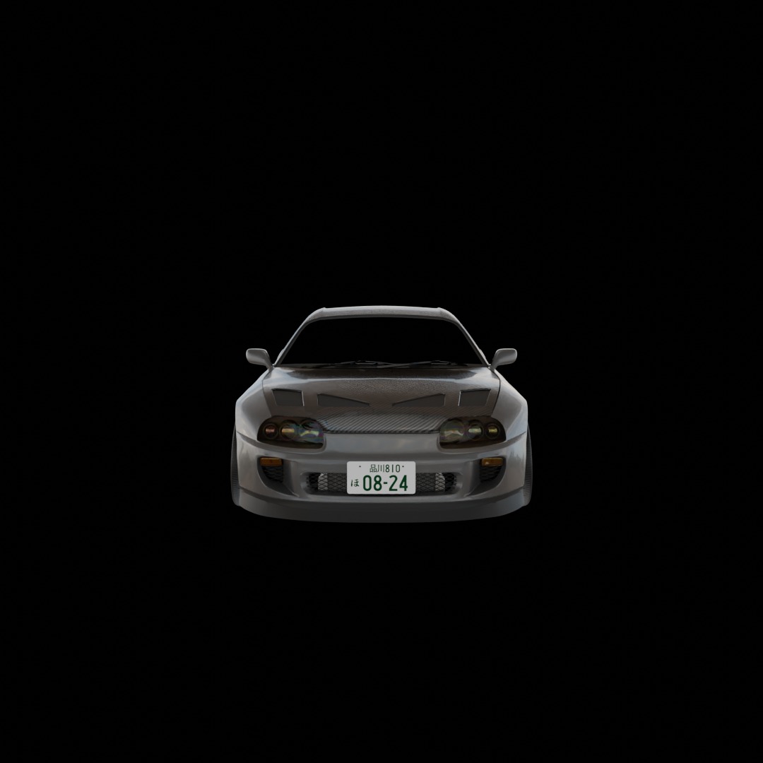 Toyota Supra MK4 RZ 1998 Low-poly 3D model_1