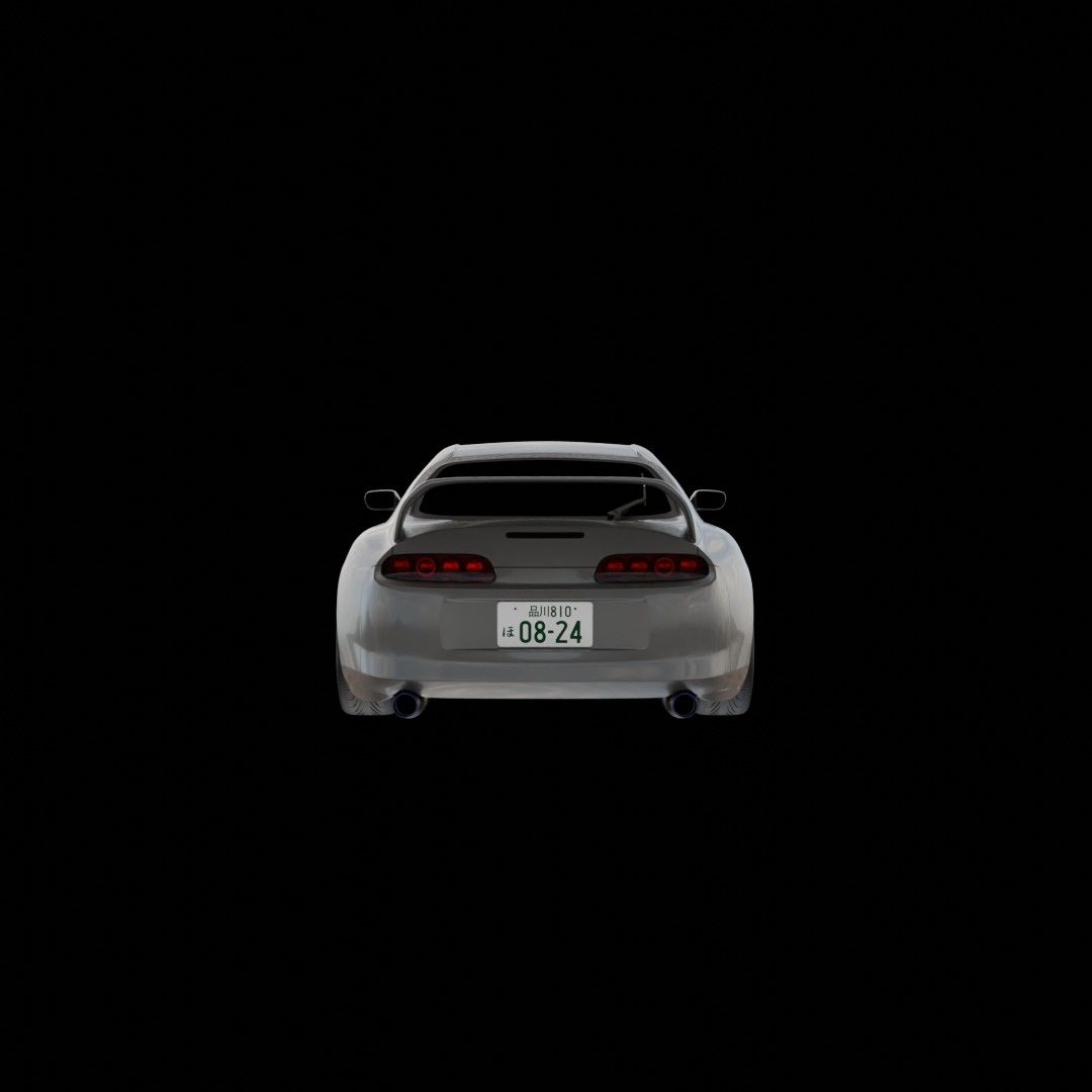 Toyota Supra MK4 RZ 1998 Low-poly 3D model_5