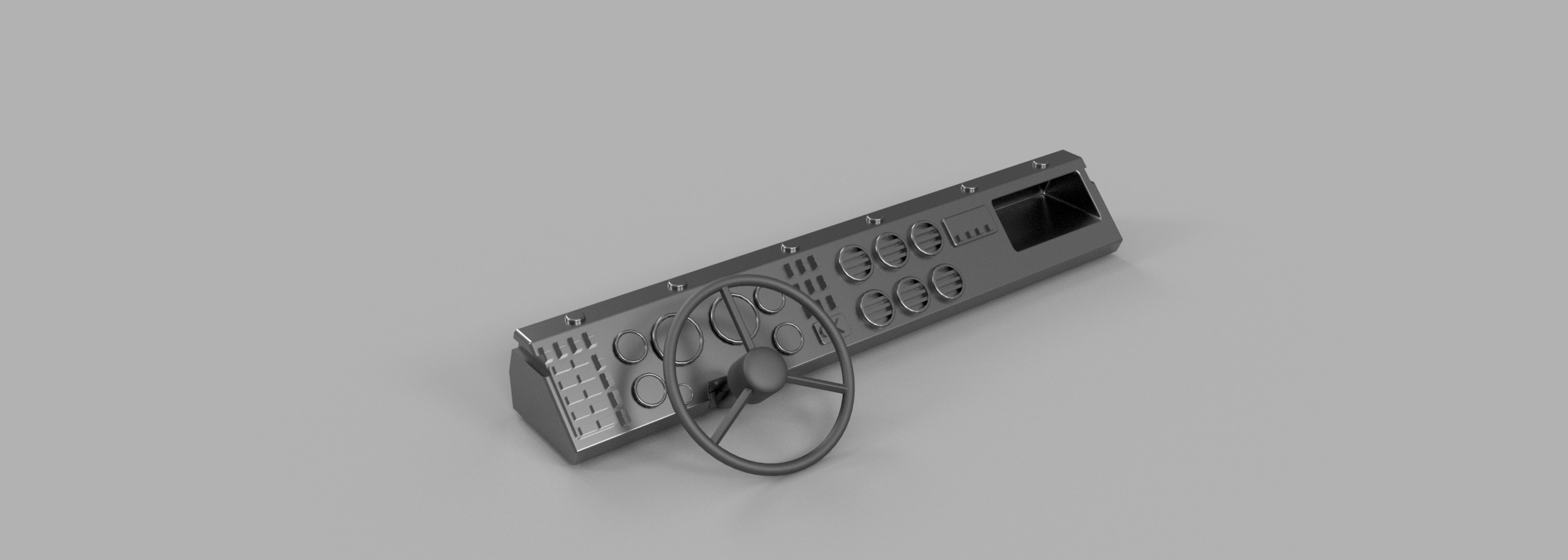 Crawler Mk23 Front Cab - 1-18 TRX4M RC body 3D print model_11