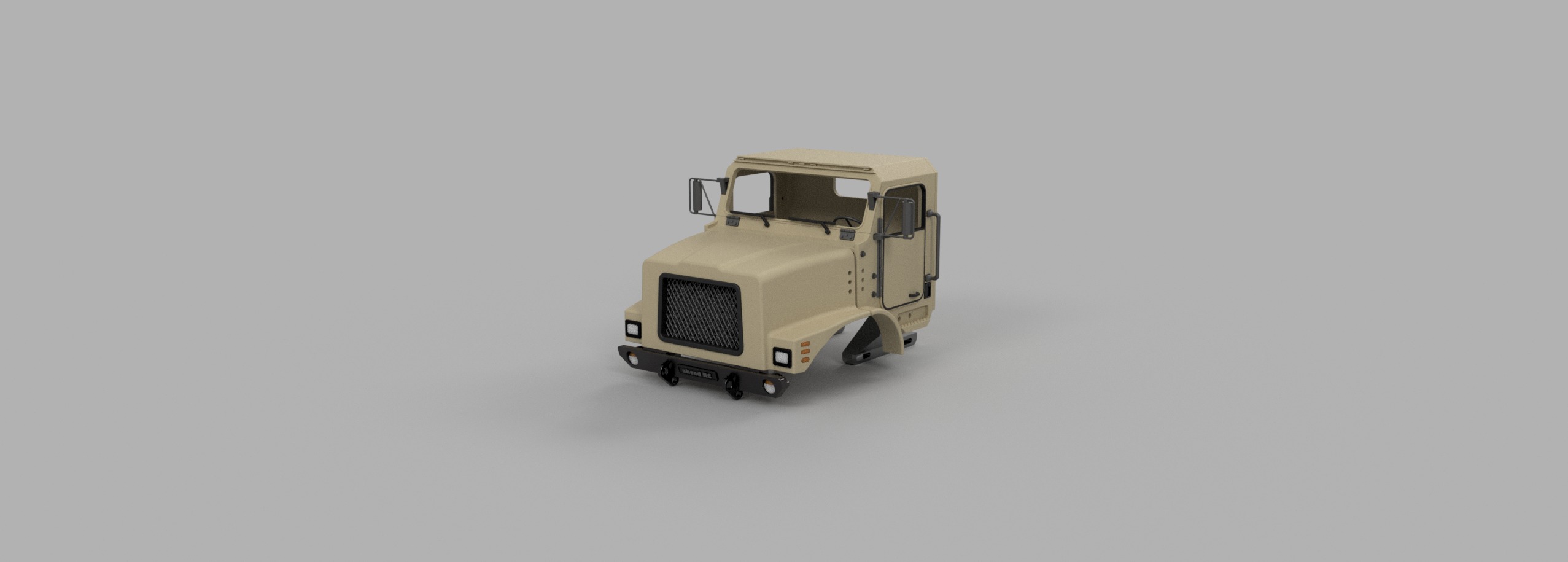 Crawler Mk23 Front Cab - 1-18 TRX4M RC body 3D print model_9