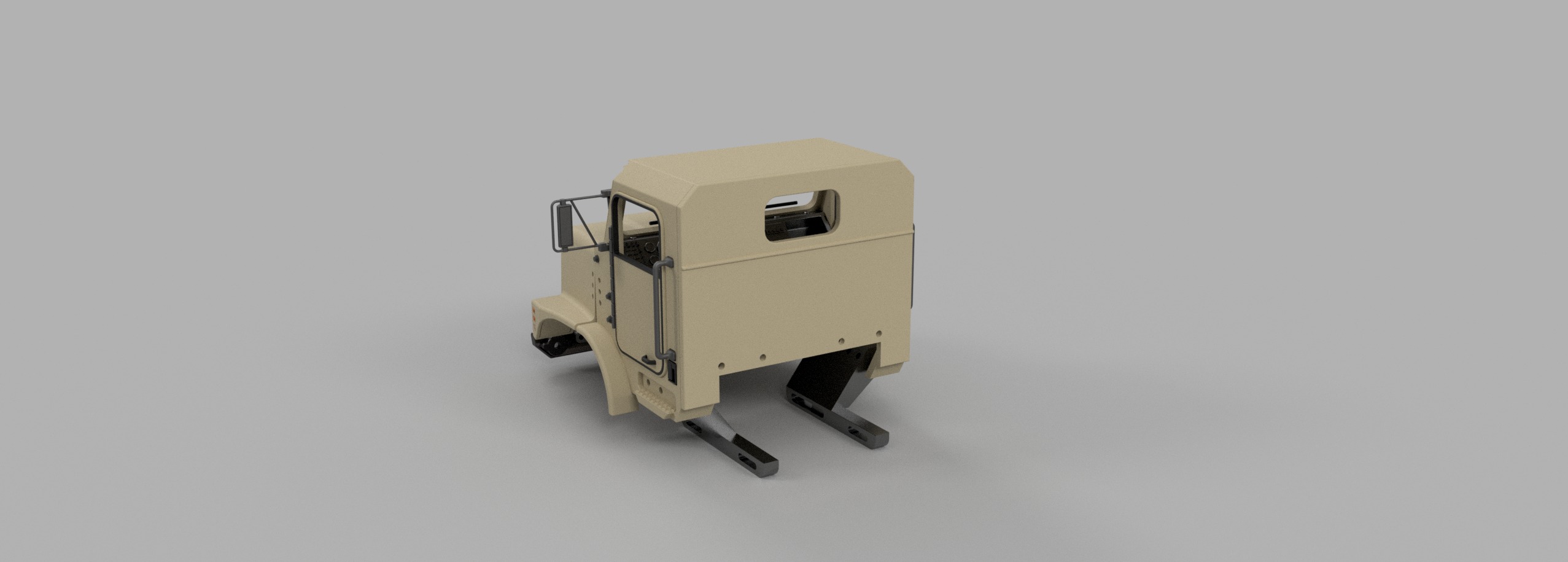 Crawler Mk23 Front Cab - 1-18 TRX4M RC body 3D print model_10
