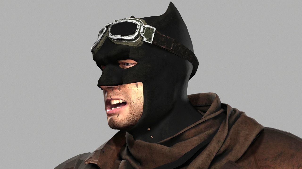 Knightmare Batman renderable animated PBR  Low-poly 3D model_1