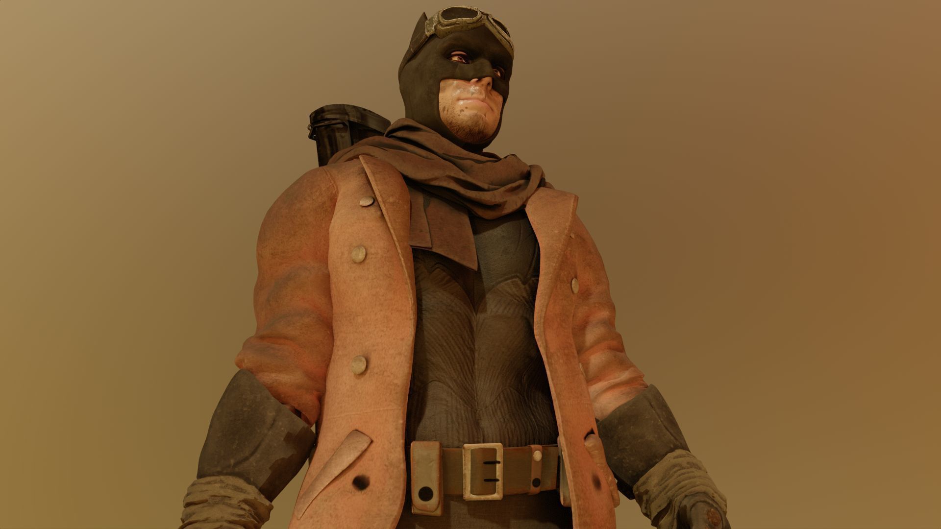 Knightmare Batman renderable animated PBR  Low-poly 3D model_4