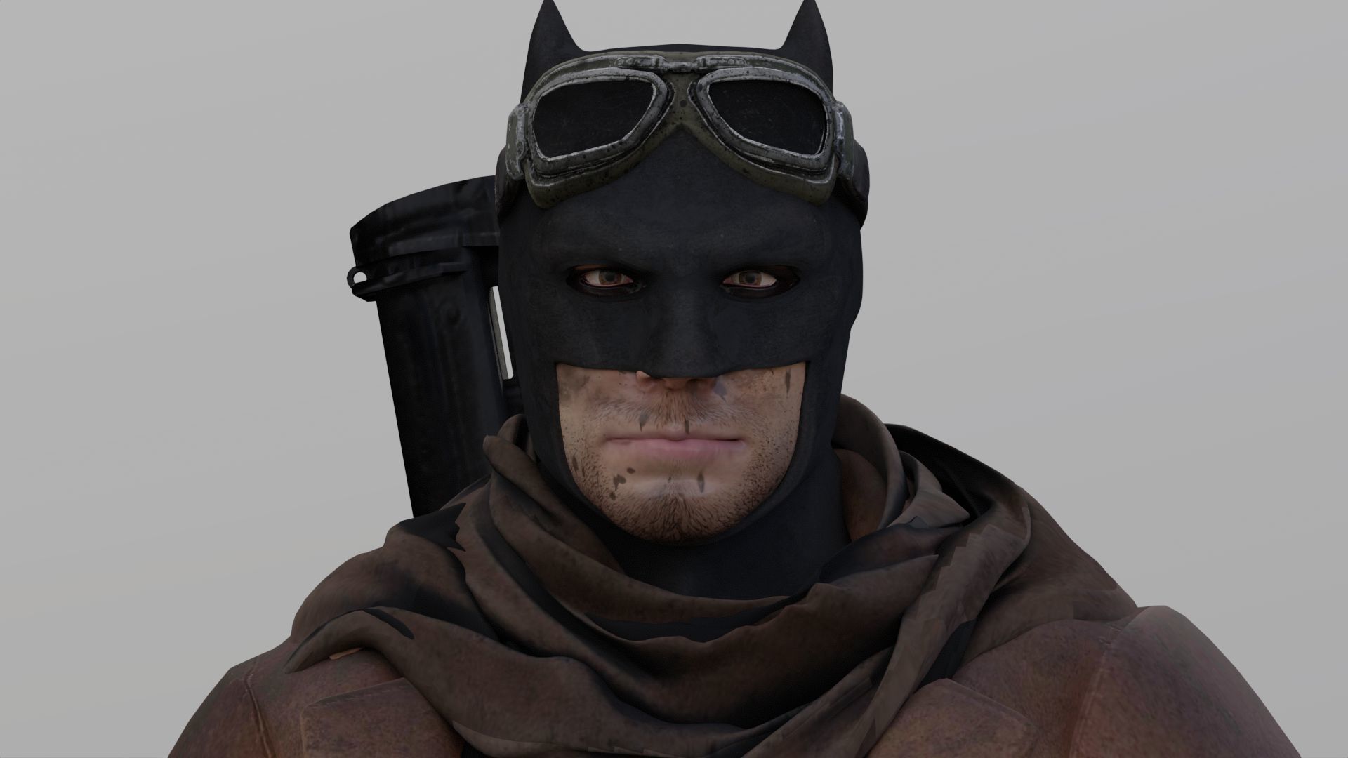 Knightmare Batman renderable animated PBR  Low-poly 3D model_9