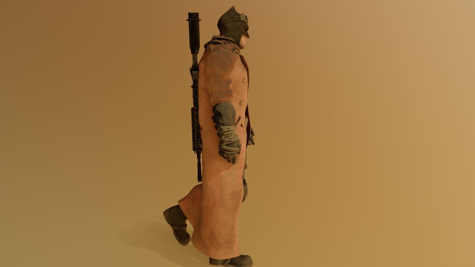 Knightmare Batman renderable animated PBR  Low-poly 3D model_3
