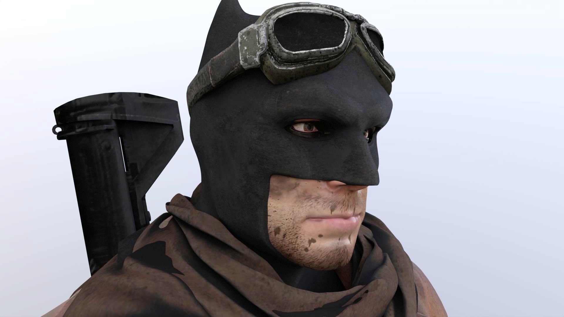 Knightmare Batman renderable animated PBR  Low-poly 3D model_7