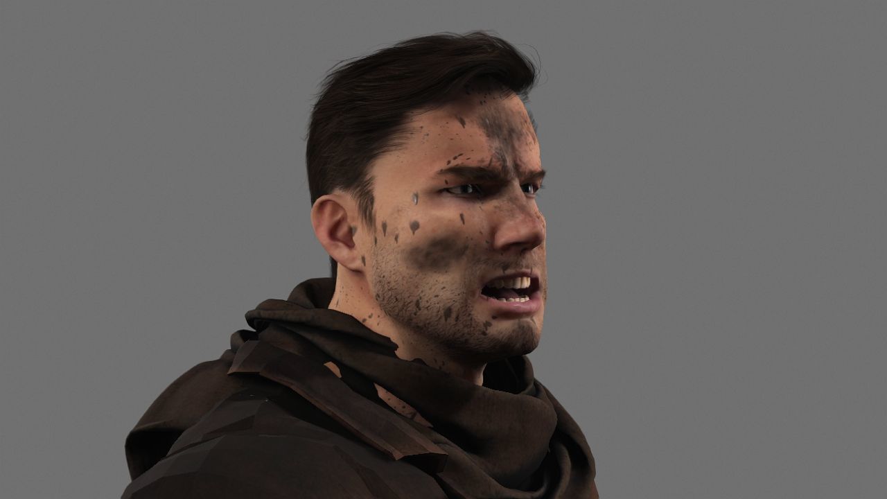 Knightmare Batman renderable animated PBR  Low-poly 3D model_2