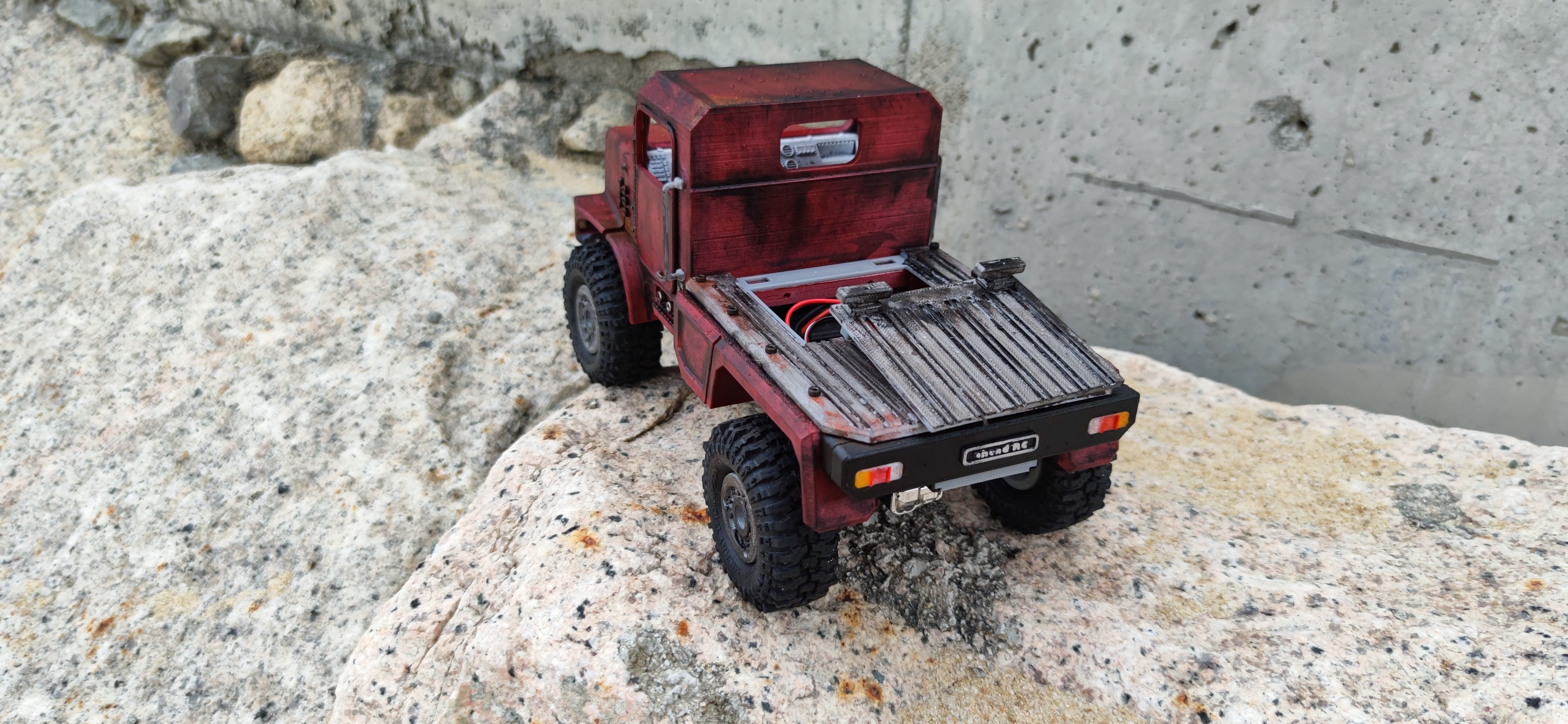 Crawler Mk23 Flatbed - 1-18 TRX4M RC body attachment 3D print model_8