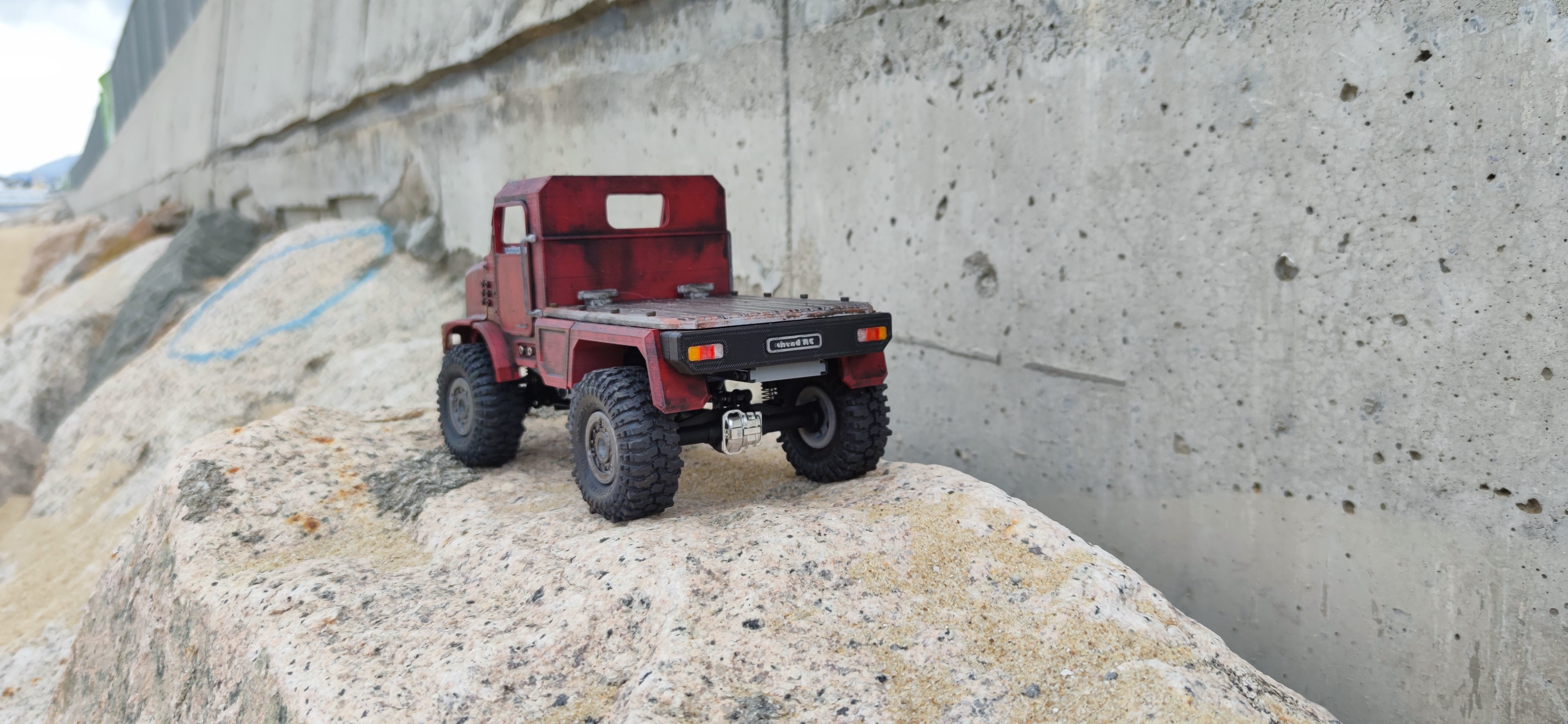 Crawler Mk23 Flatbed - 1-18 TRX4M RC body attachment 3D print model_3