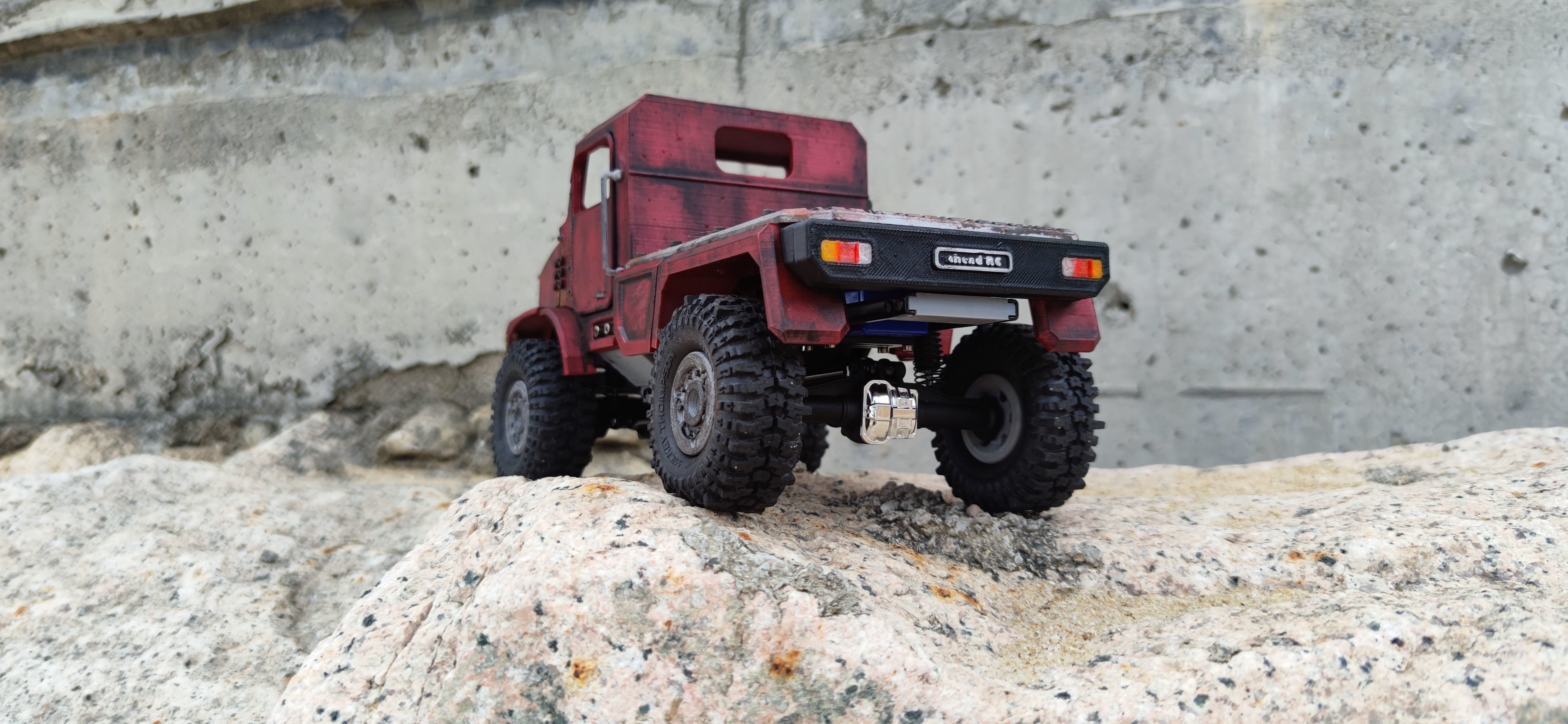 Crawler Mk23 Flatbed - 1-18 TRX4M RC body attachment 3D print model_5
