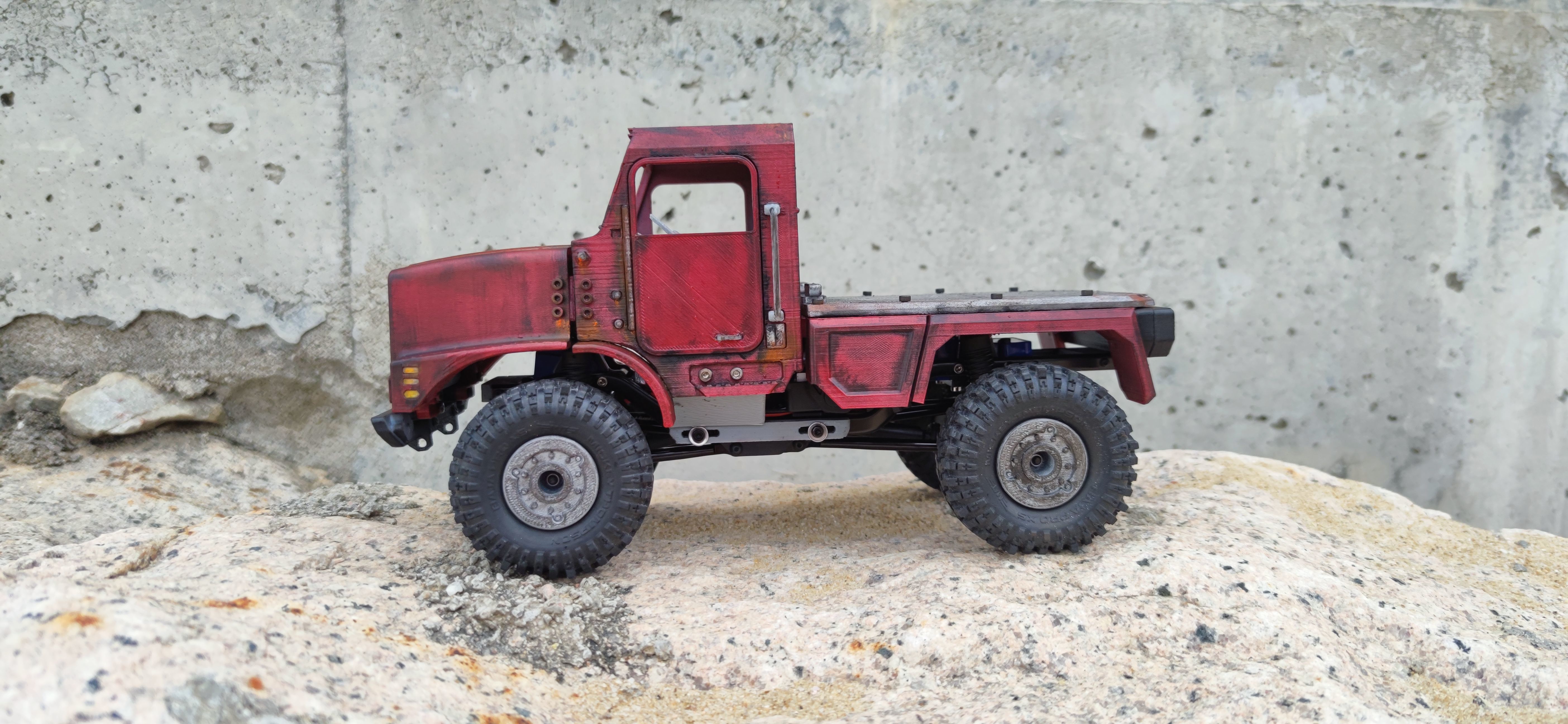 Crawler Mk23 Flatbed - 1-18 TRX4M RC body attachment 3D print model_2