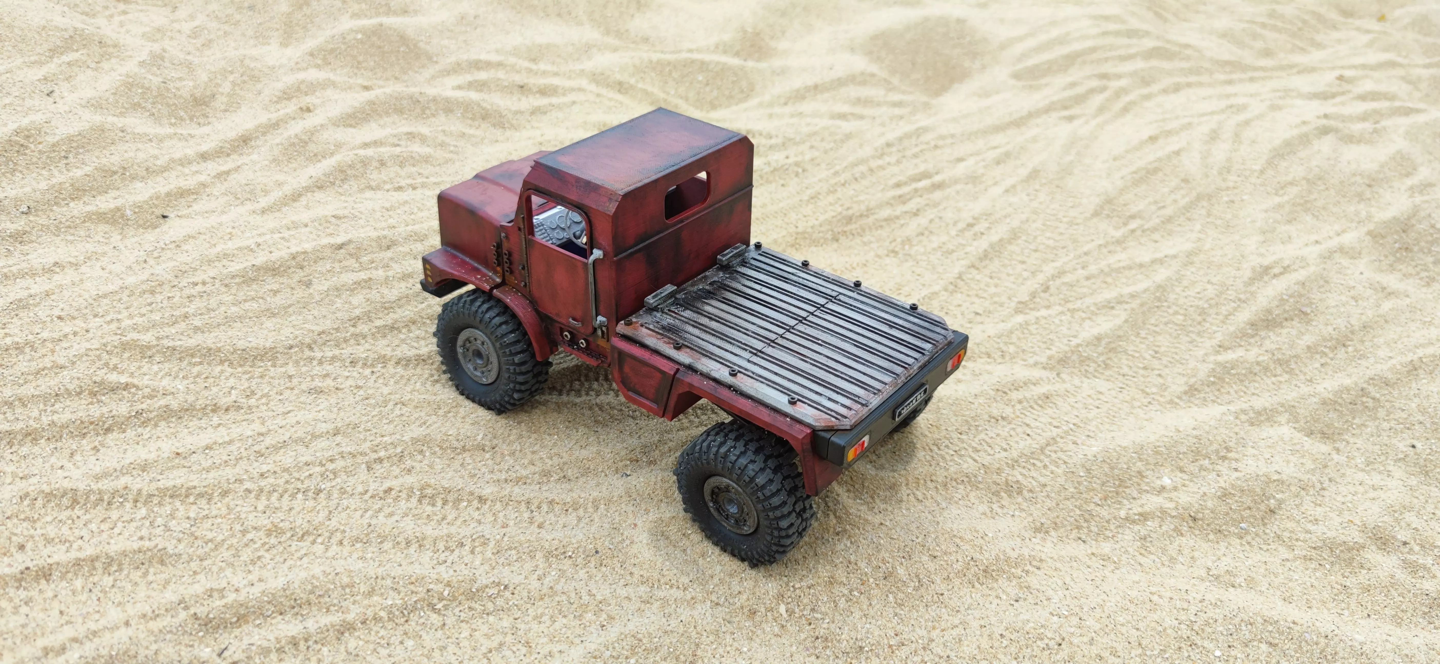 Crawler Mk23 Flatbed - 1-18 TRX4M RC body attachment 3D print model_0