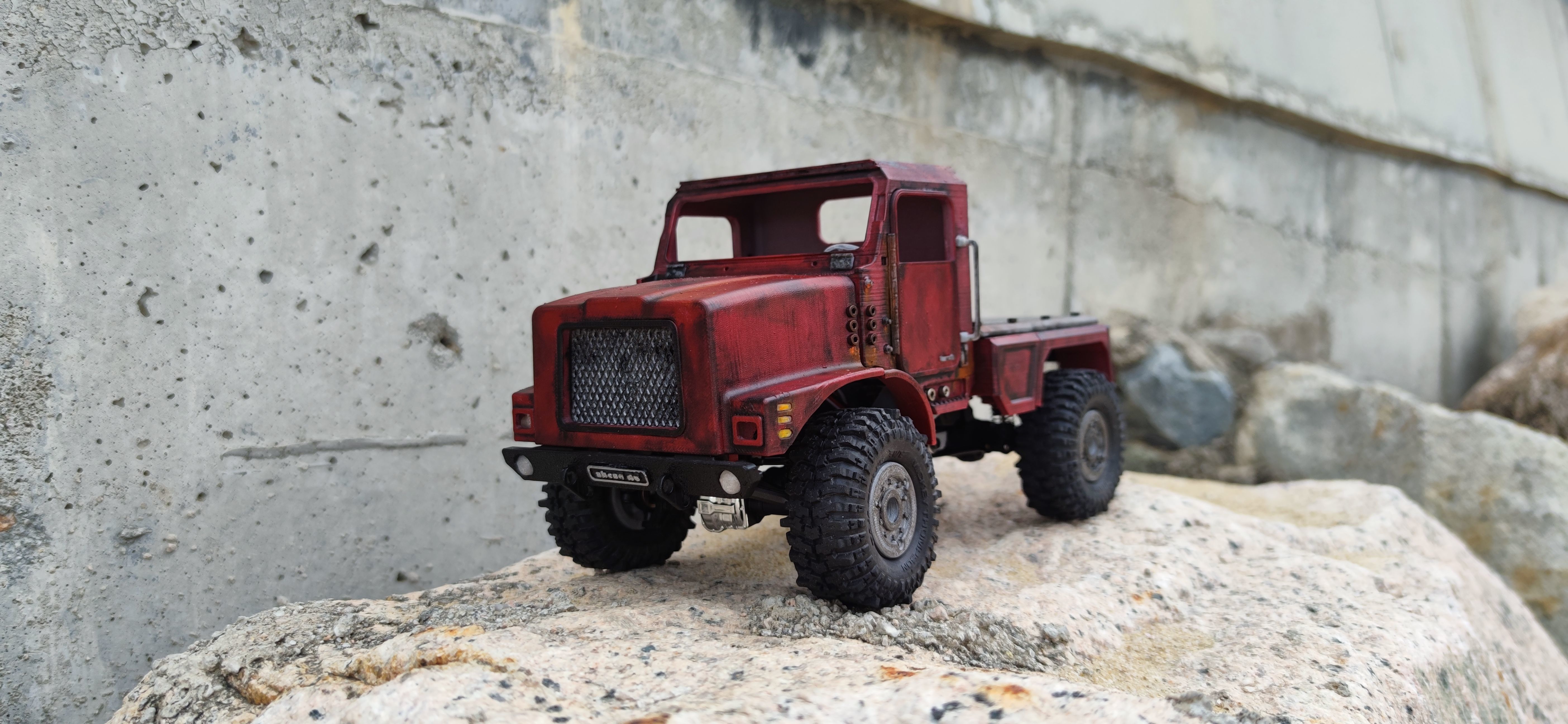Crawler Mk23 Flatbed - 1-18 TRX4M RC body attachment 3D print model_10