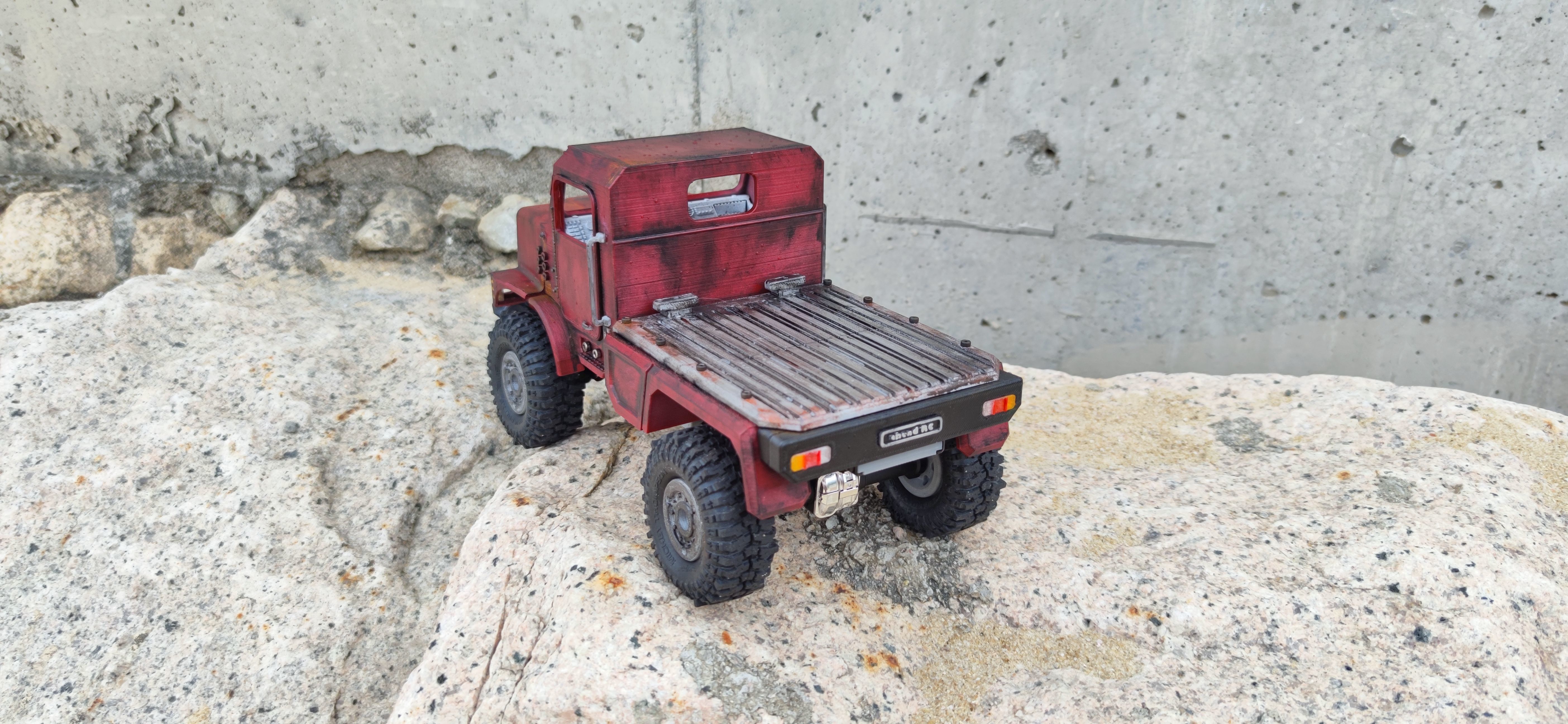Crawler Mk23 Flatbed - 1-18 TRX4M RC body attachment 3D print model_4