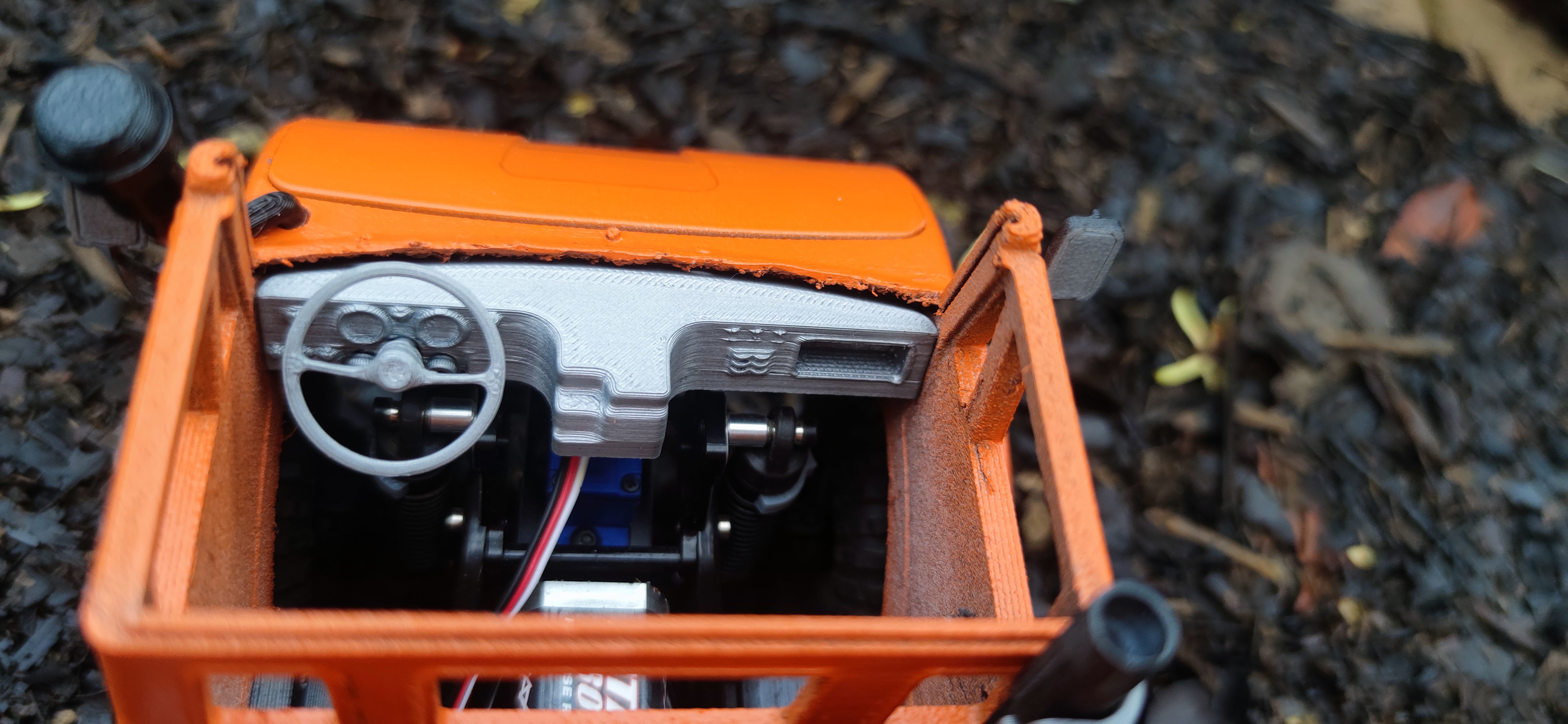 Baby Bog 406 Front Cab - 1-18 TRX4M RC body 3D print model_5