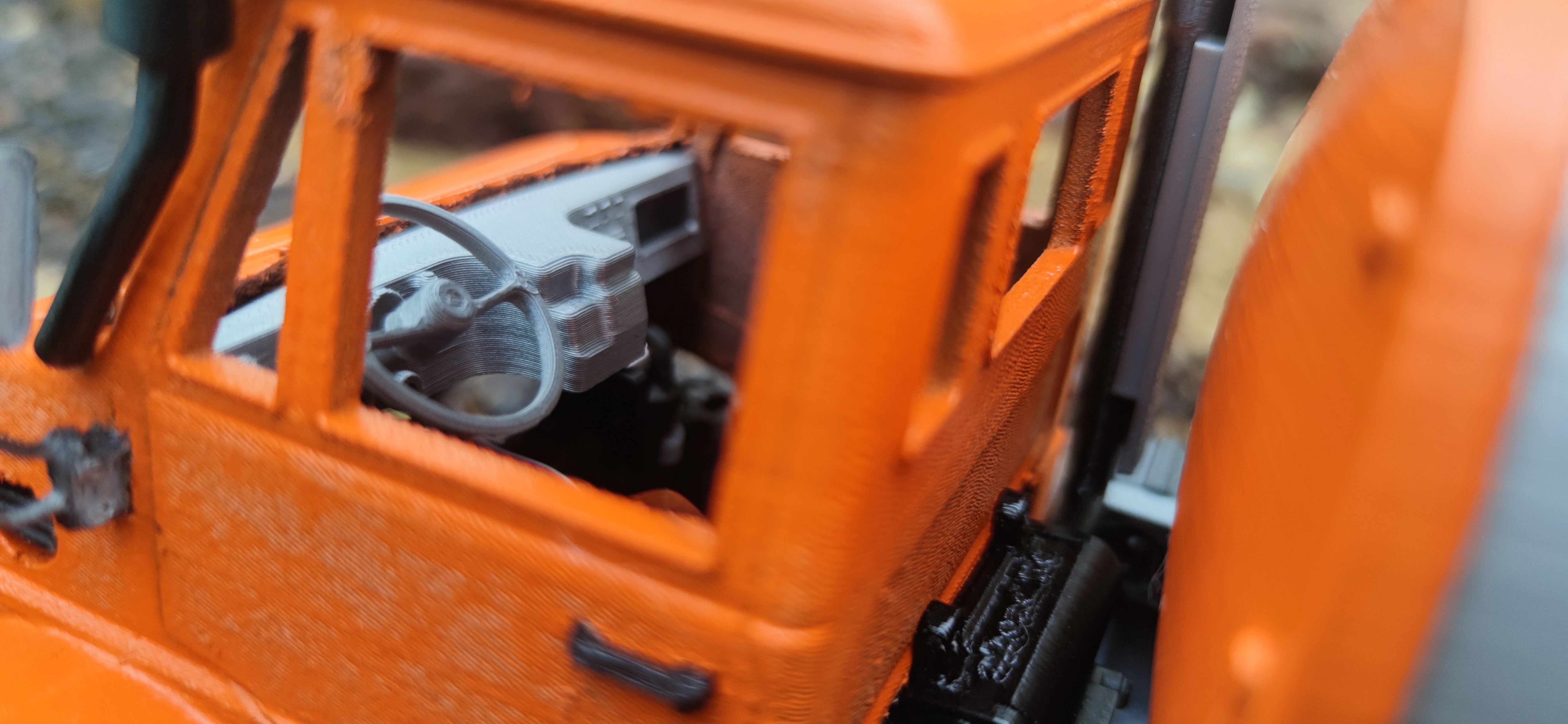 Baby Bog 406 Front Cab - 1-18 TRX4M RC body 3D print model_4