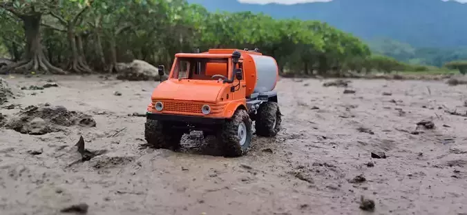 Baby Bog 406 Front Cab - 1-18 TRX4M RC body 3D print model