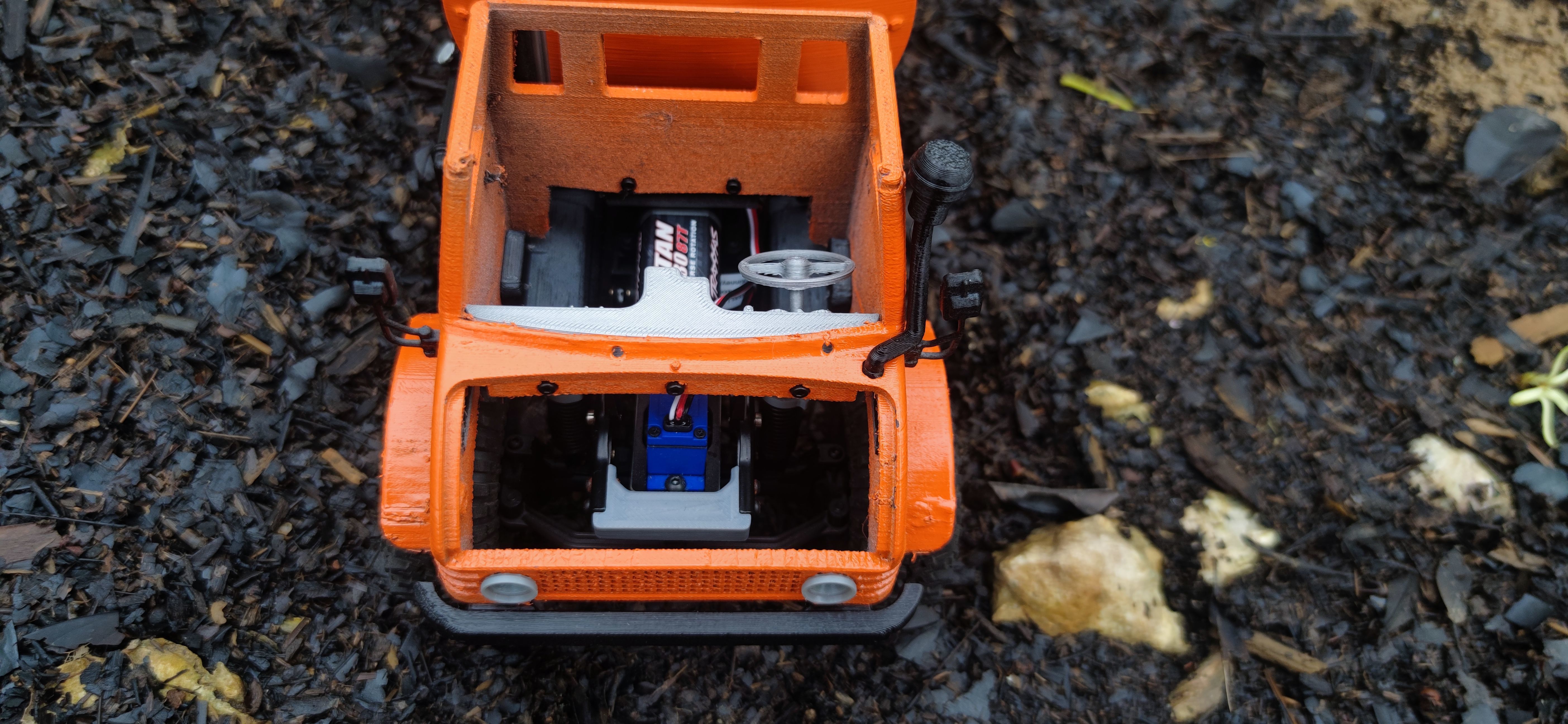 Baby Bog 406 Front Cab - 1-18 TRX4M RC body 3D print model_6