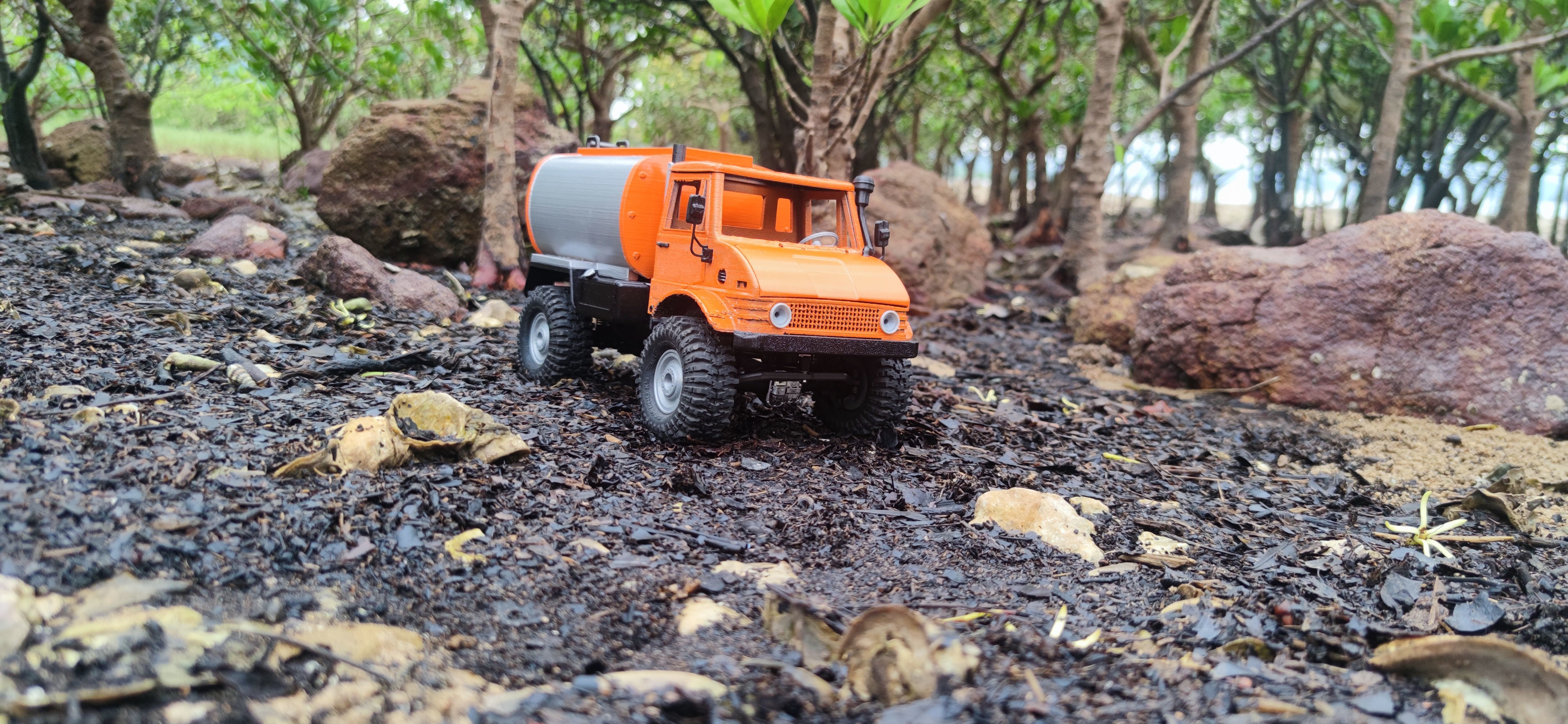 Baby Bog 406 Front Cab - 1-18 TRX4M RC body 3D print model_2