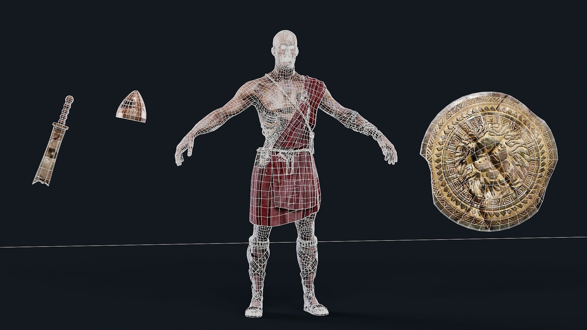 SPARTAN ILOTE UNDEAD 1 Low-poly 3D model_11