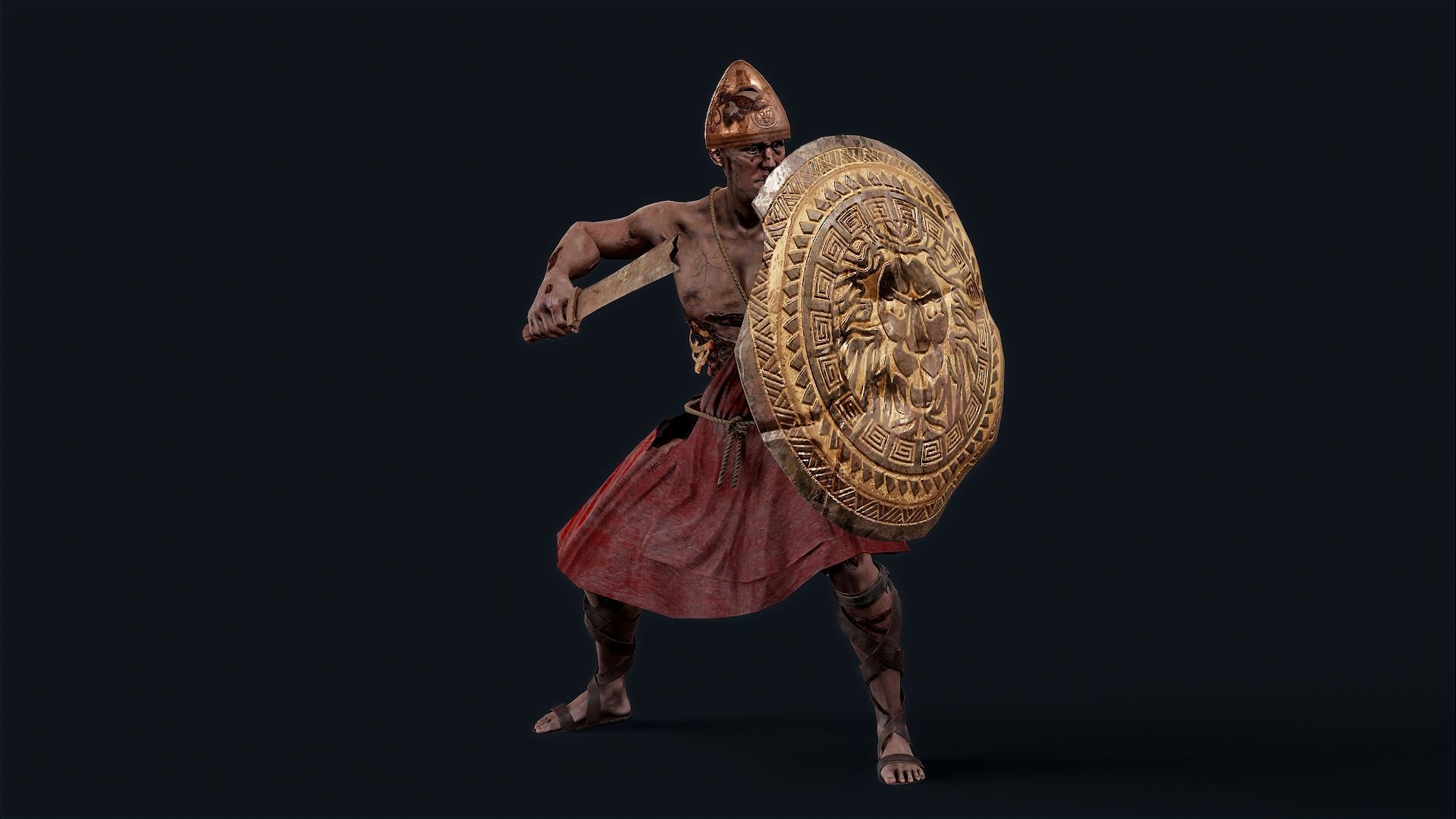 SPARTAN ILOTE UNDEAD 1 Low-poly 3D model_4