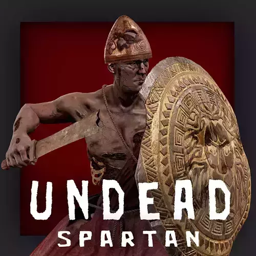 SPARTAN ILOTE UNDEAD 1 Low-poly 3D model