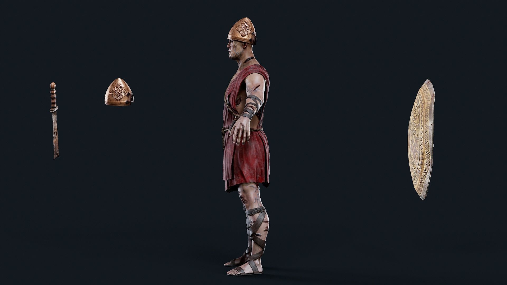 SPARTAN ILOTE UNDEAD 1 Low-poly 3D model_7