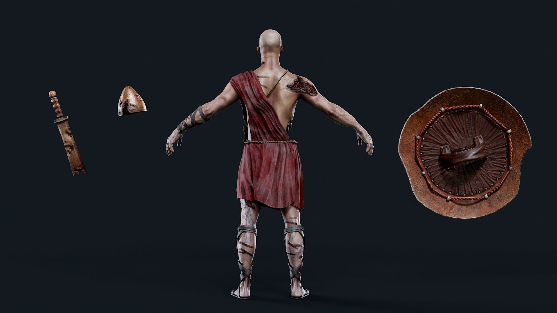 SPARTAN ILOTE UNDEAD 1 Low-poly 3D model_9