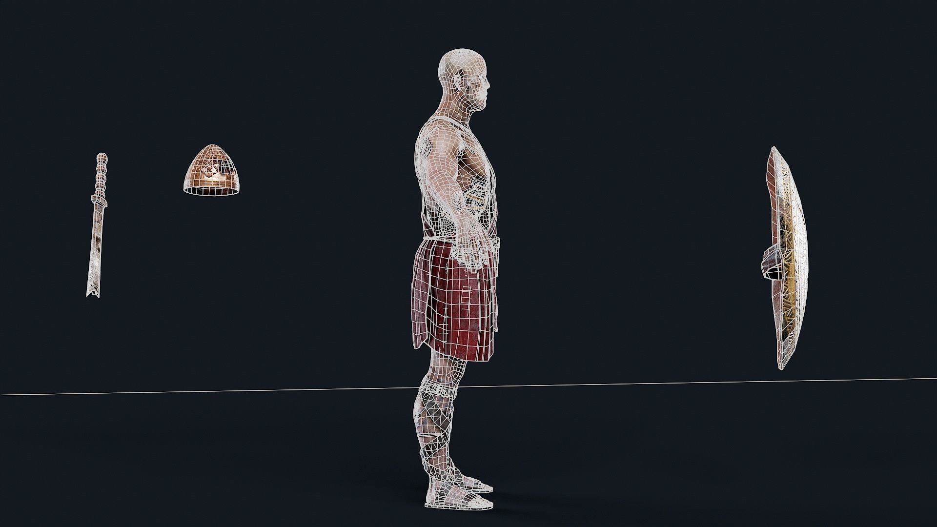 SPARTAN ILOTE UNDEAD 1 Low-poly 3D model_13