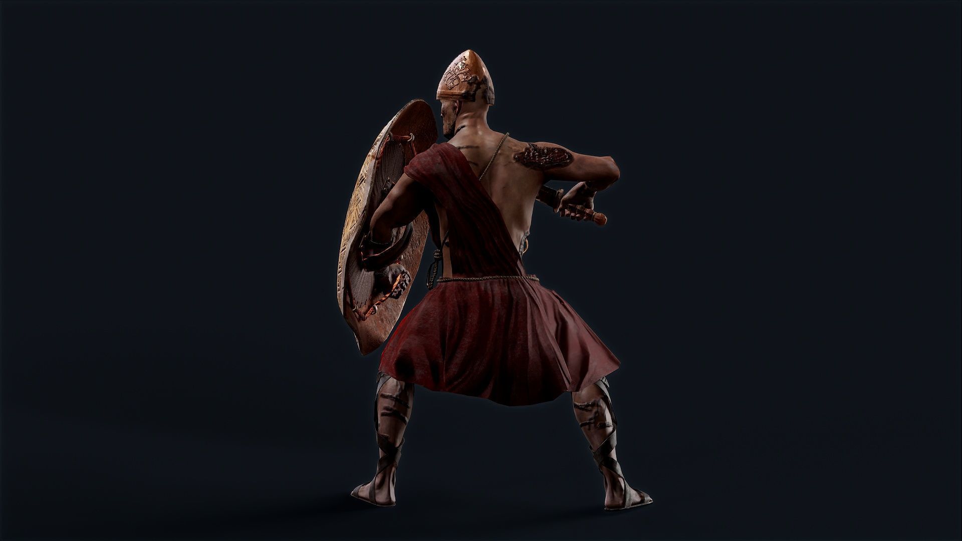 SPARTAN ILOTE UNDEAD 1 Low-poly 3D model_5