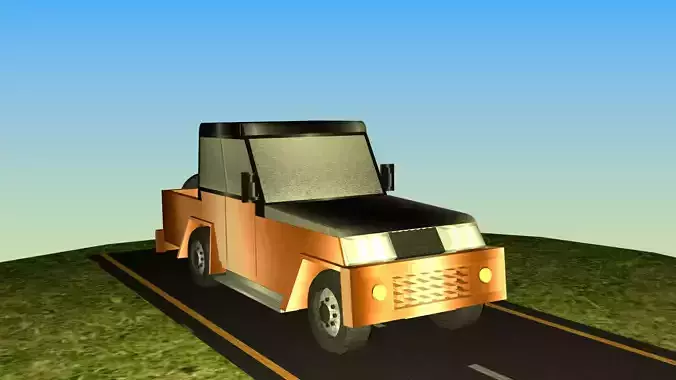 Indian Jeep Model Type 4 Free low-poly 3D model