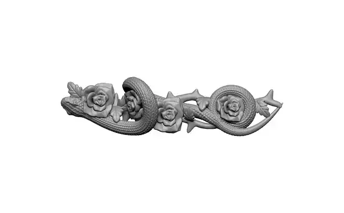 snake plant rose 3D print model