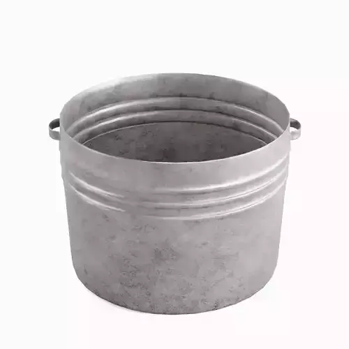 Medieval Metal Basin 01 Low-poly 3D model