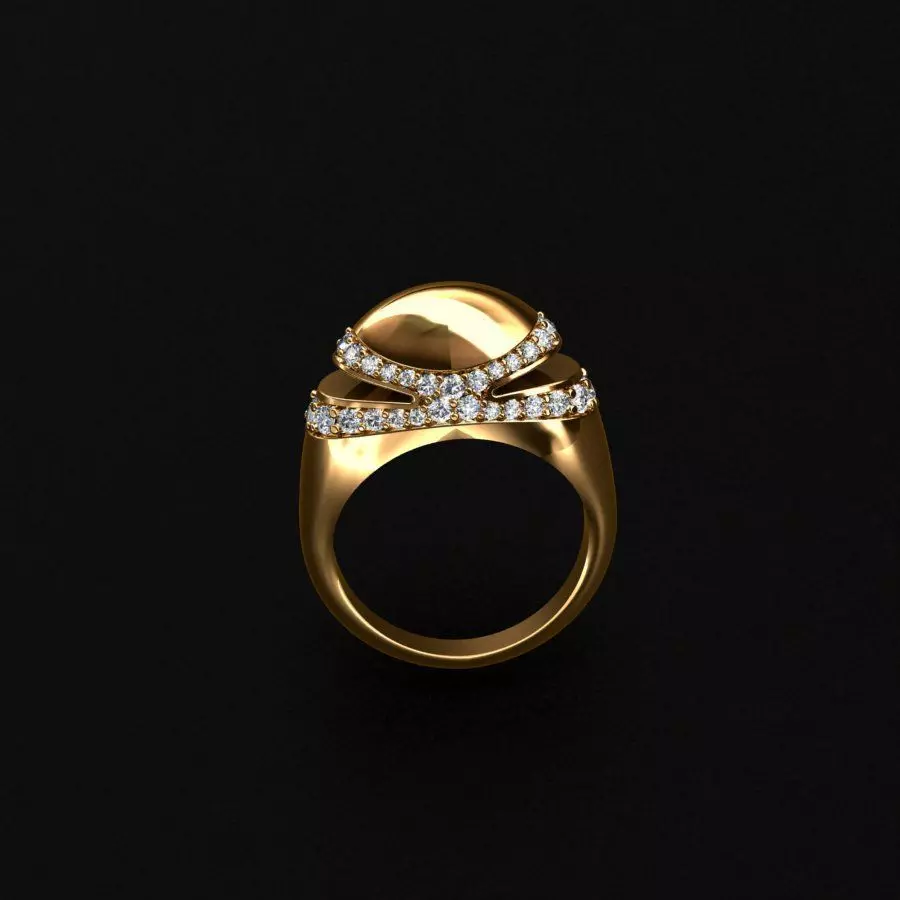 Bvlgari Ring 3D print model_0