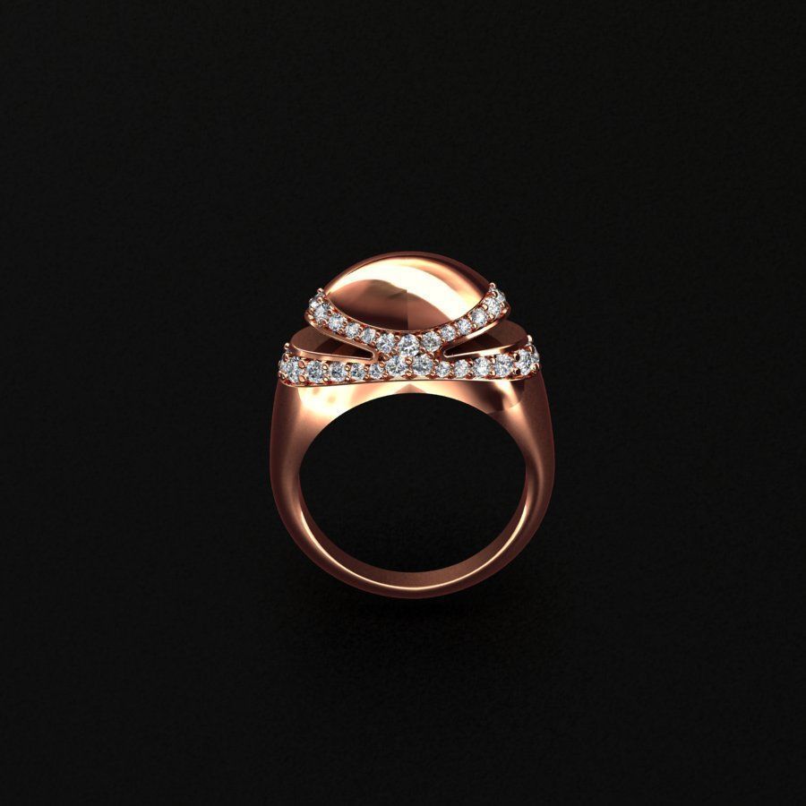 Bvlgari Ring 3D print model_2