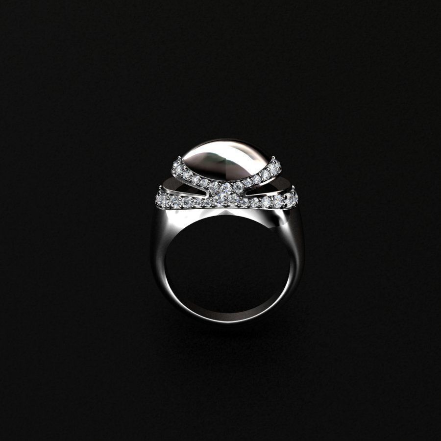 Bvlgari Ring 3D print model_1