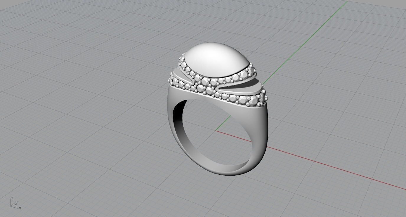 Bvlgari Ring 3D print model_5