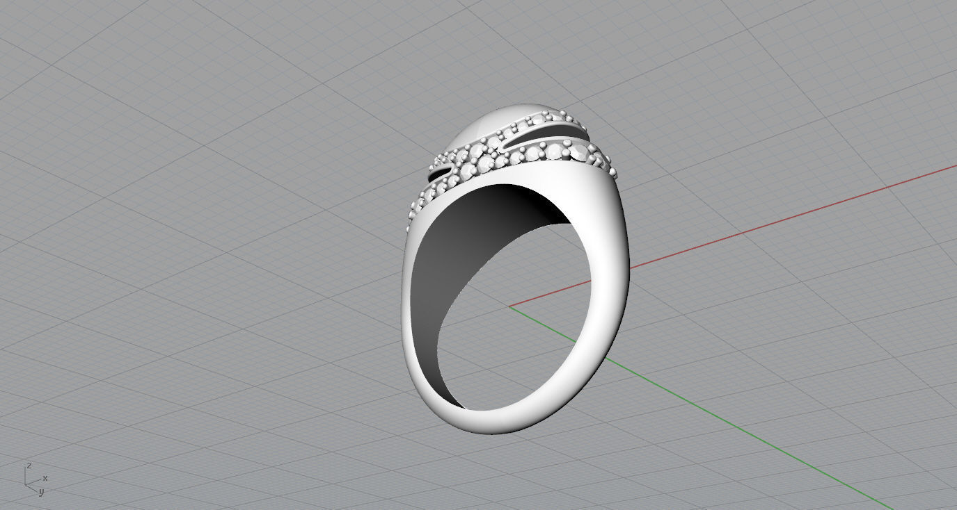 Bvlgari Ring 3D print model_10