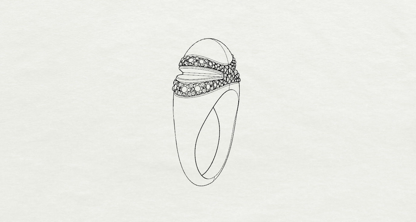 Bvlgari Ring 3D print model_16