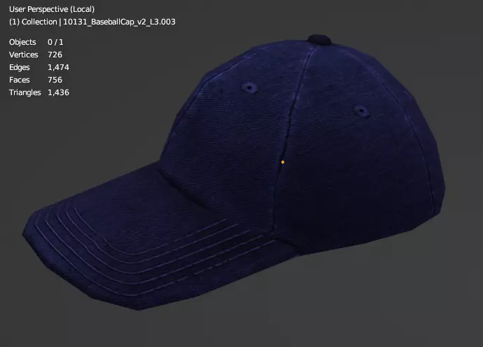 Casquette Free 3D model