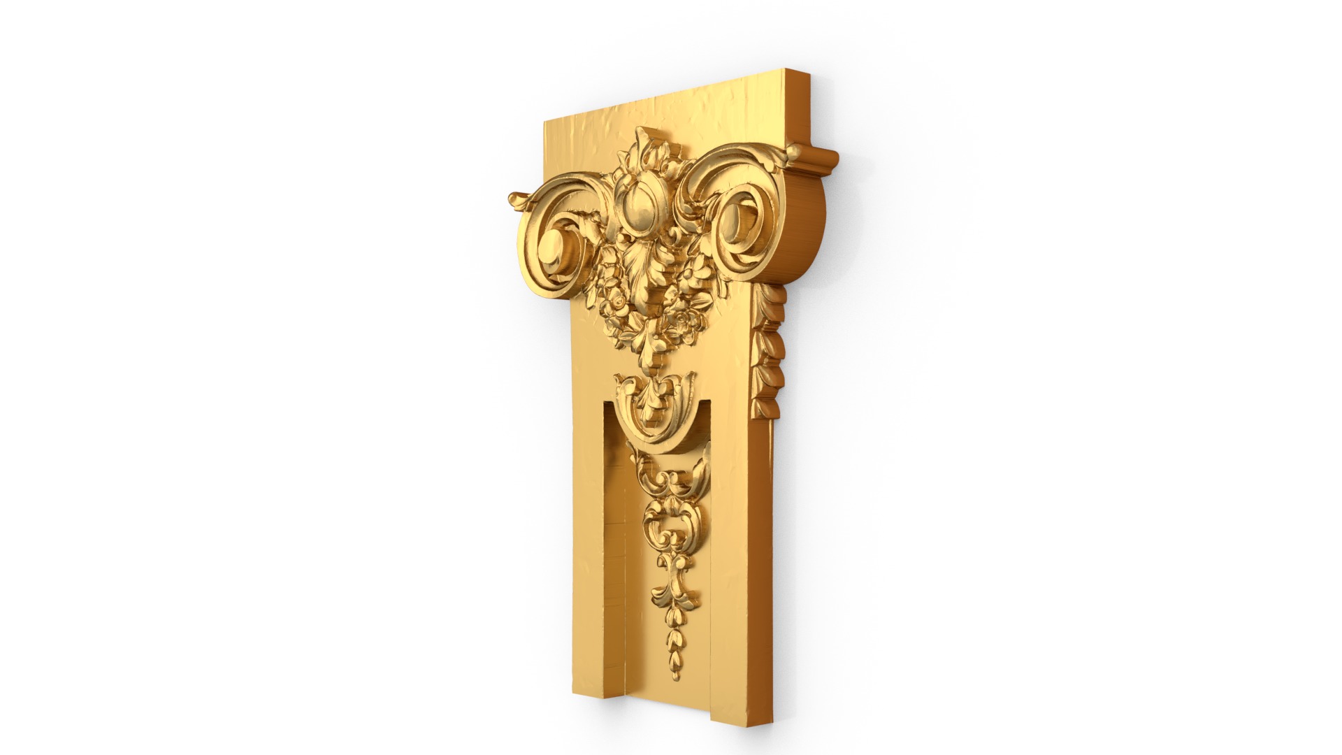 Classic decor ornament carved 07 3D model_1