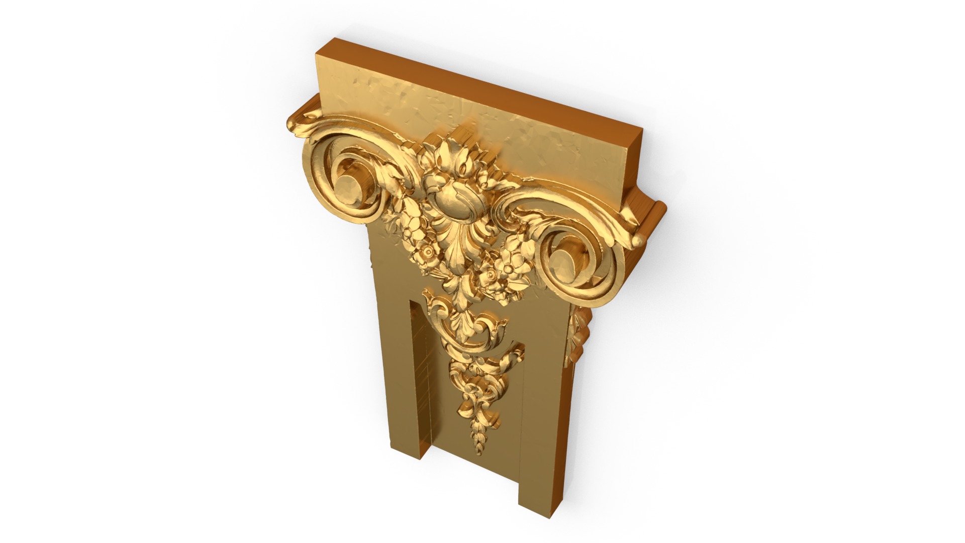 Classic decor ornament carved 07 3D model_6
