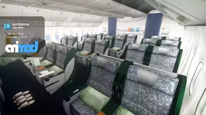 Airplane Interior Business Class