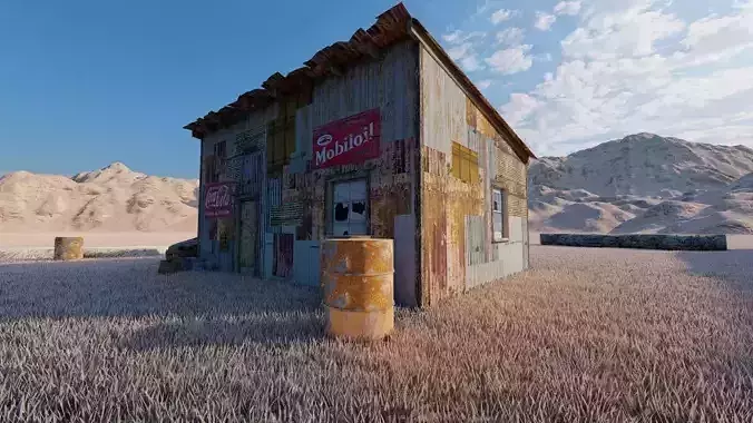 Post-Apocalyptic Gas Station