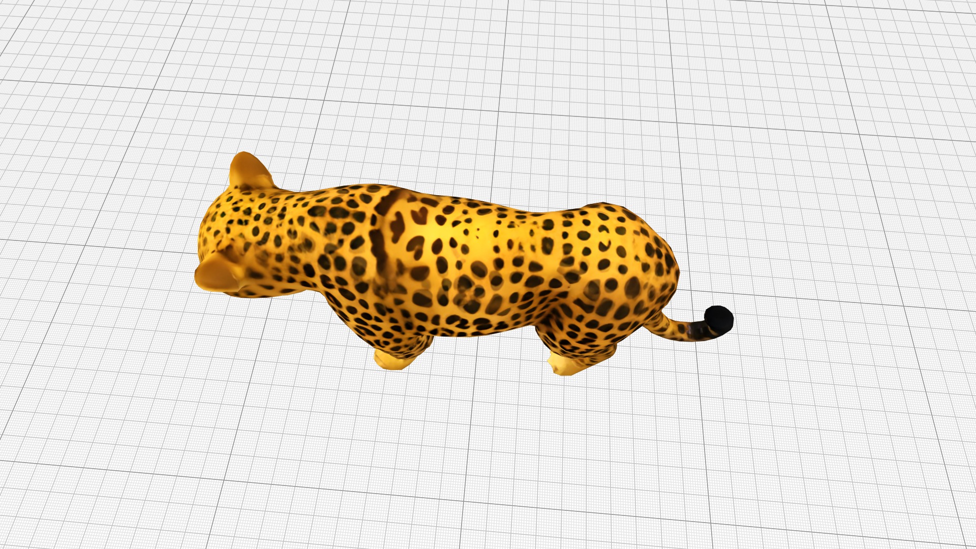 Leopard Realistic Low-poly 3D model_4