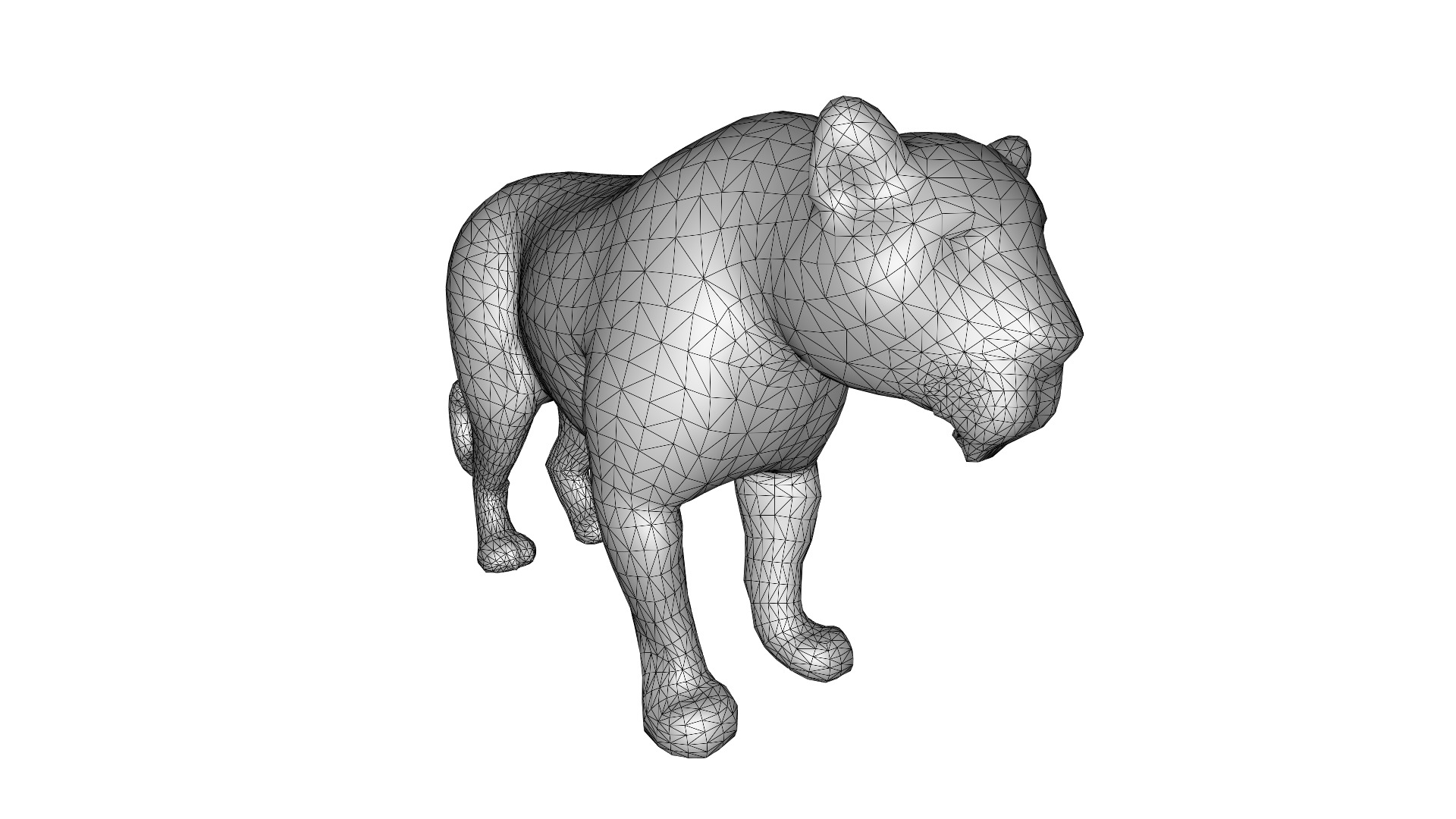 Leopard Realistic Low-poly 3D model_10