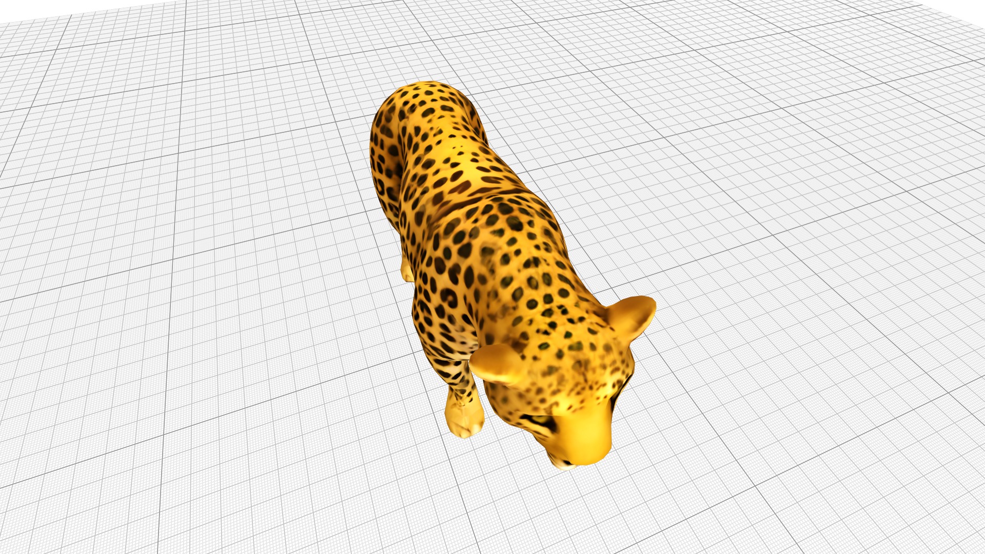 Leopard Realistic Low-poly 3D model_5