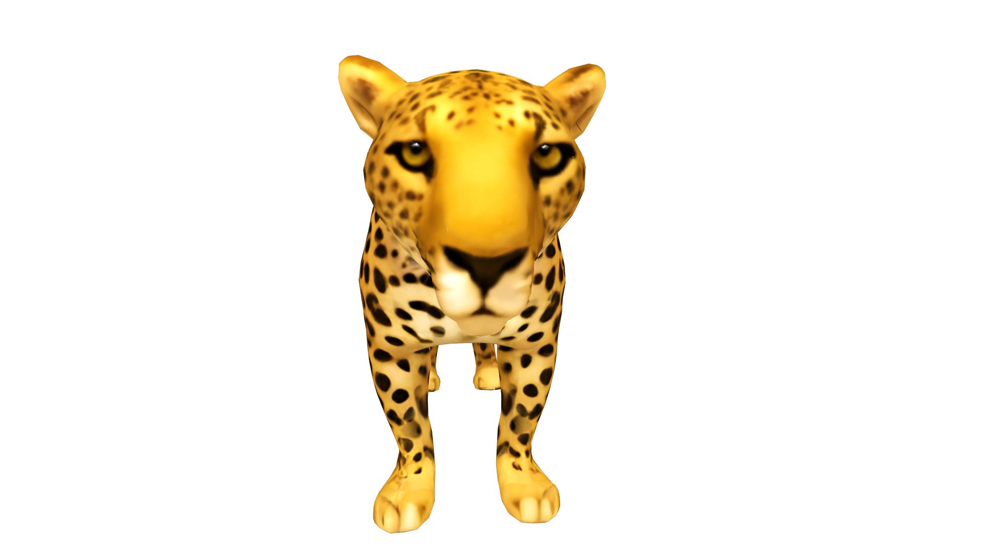 Leopard Realistic Low-poly 3D model_8