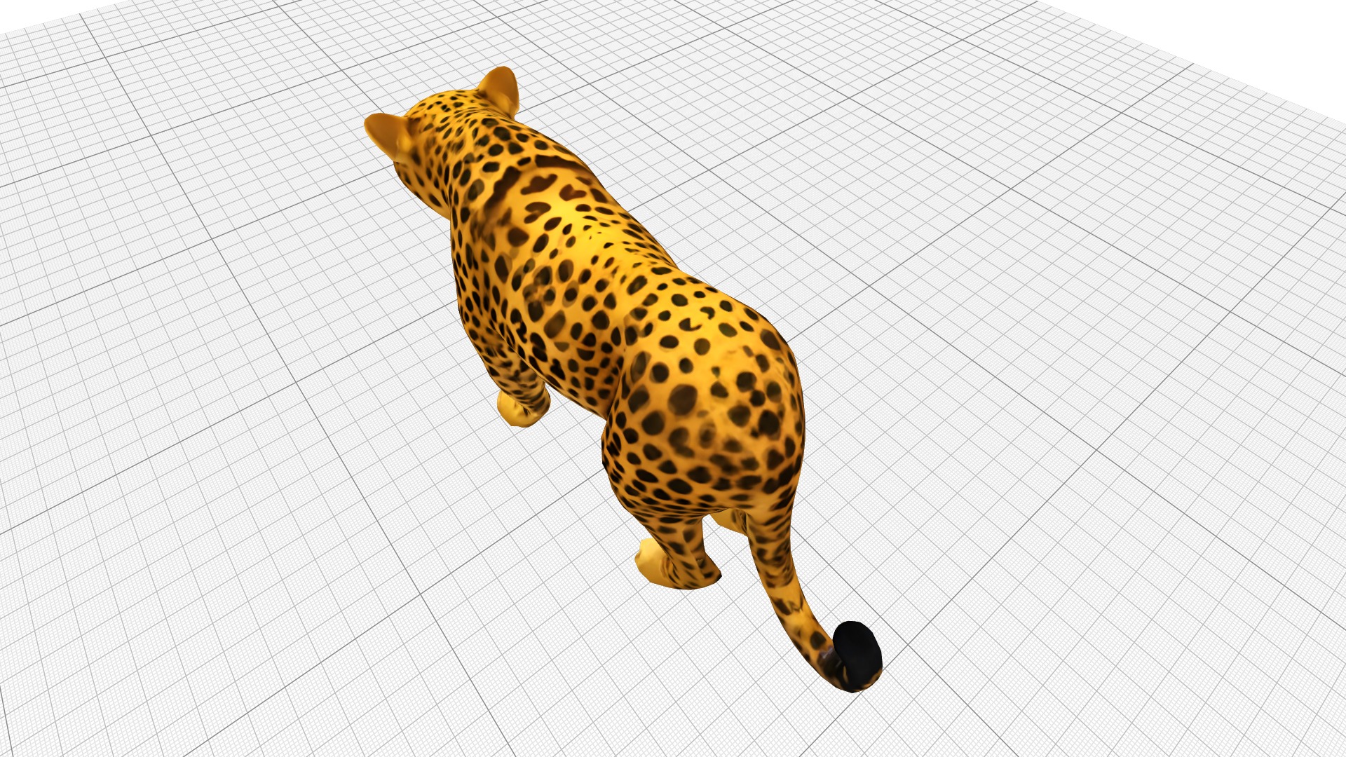 Leopard Realistic Low-poly 3D model_3