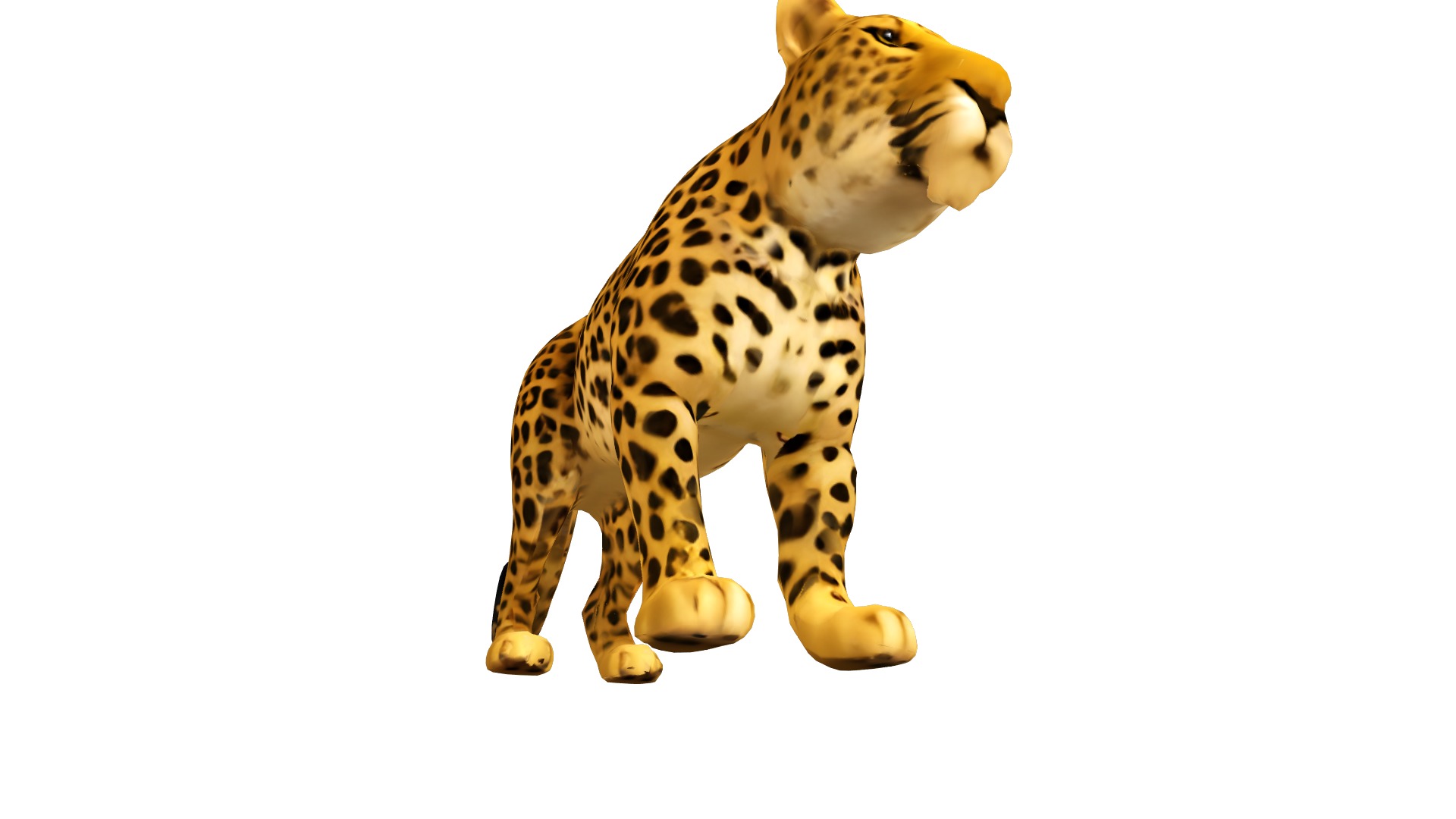Leopard Realistic Low-poly 3D model_6